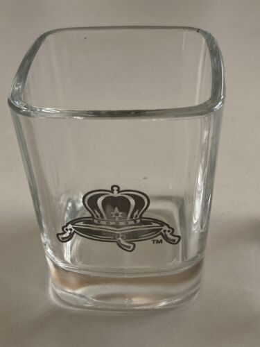 Crown Royal Whiskey Liquor Square Shot Glasses Set of 2 Made In USA - Picture 2 of 3