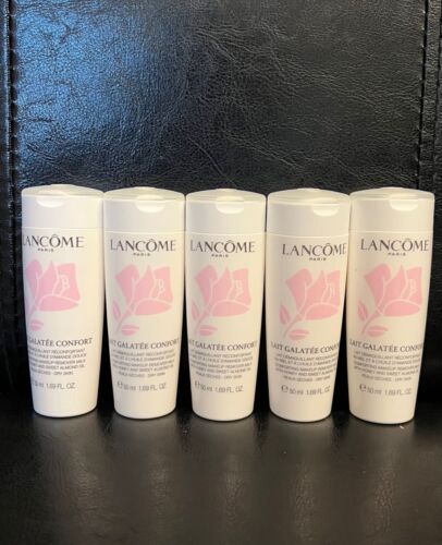 Lot of 5 x Lancome Lait Galatee Confort Comforting Makeup Remover Milk 50ml EA
