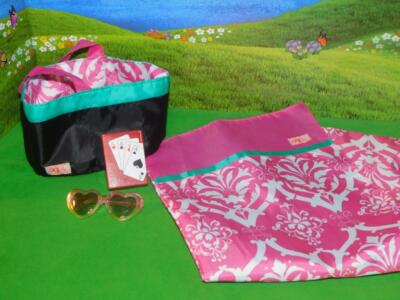 Our Generation Sleepover Sleeping Bag and Carrier Cards fits American Girl  Dolls