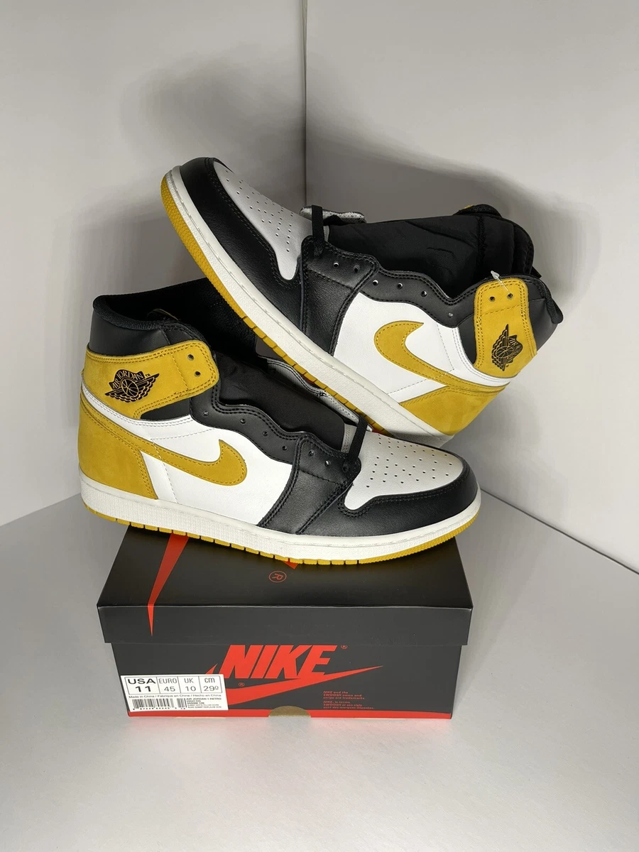 Nike Air Jordan 1 Retro High OG Yellow Ochre Size US11 - 555088