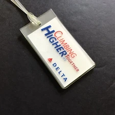 Delta Air Lines Vinyl Luggage Tag - Soft Jelly ID Baggage Tag