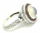 Anillos de joyería de piedra de luna piedra luna