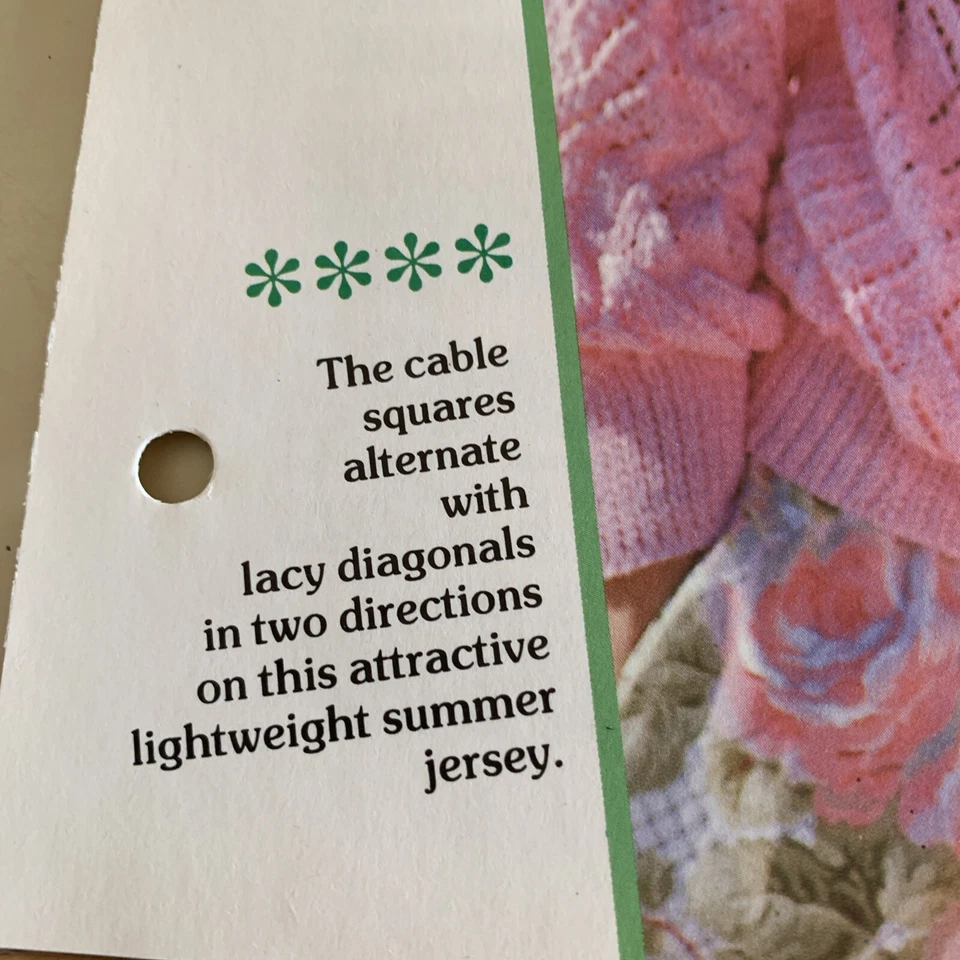 VINTAGE CREATIVE KNITTING PATTERN - PATCHWORK STITCH PATTERNS IN A FINE COTTON - Image 3 of 4