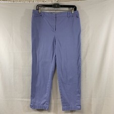 Gently Loved Talbots Cornflower Women's Perfect Crop Pants, Sz. 8