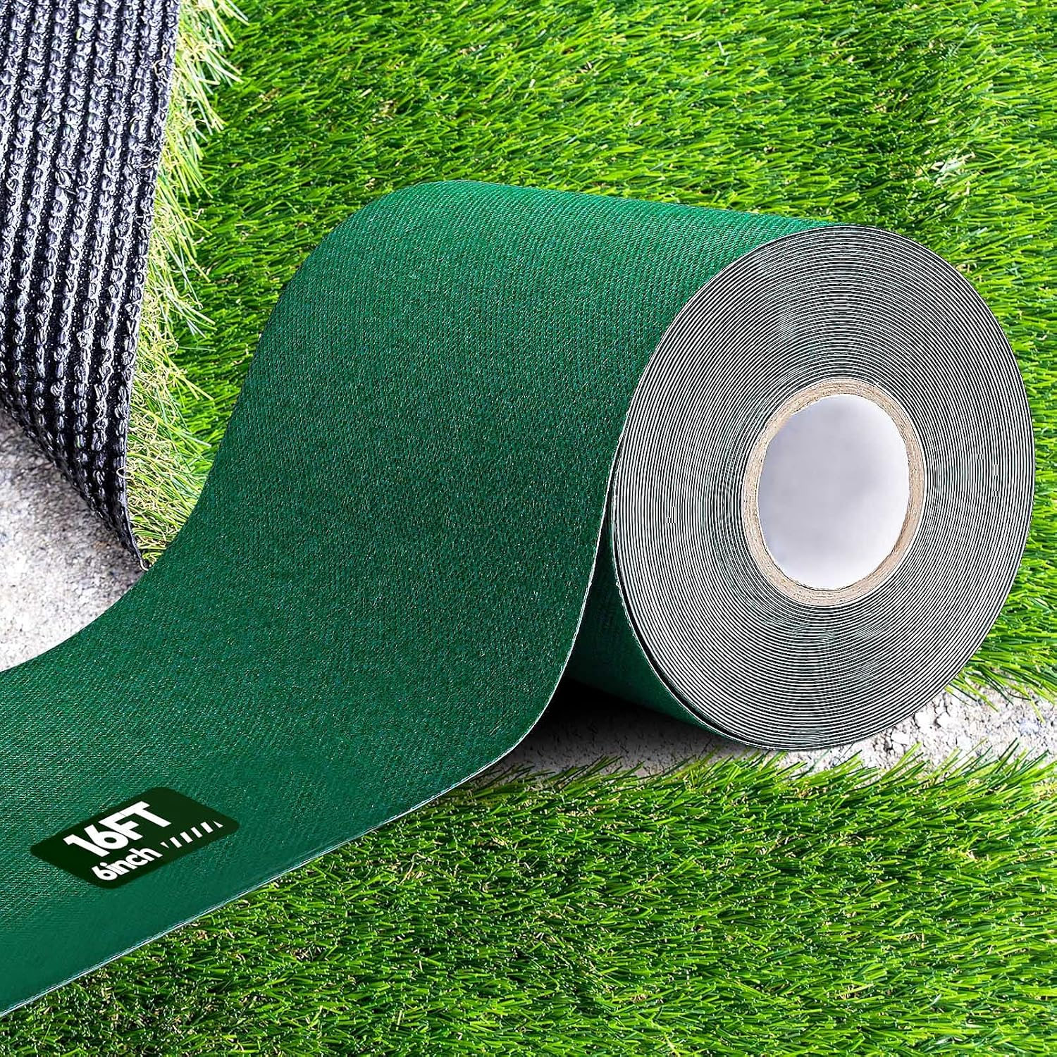 6 Inch x 192 Inch Self-Adhesive Single-Sided Artificial Grass Seam Tape
