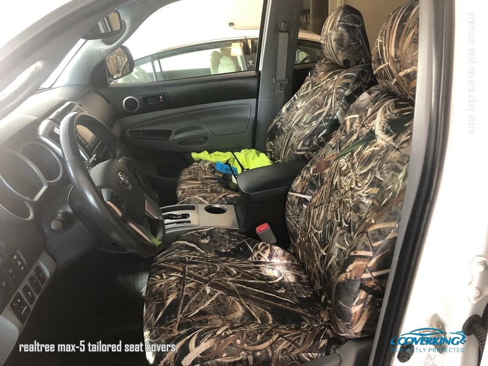 Fundas de asiento personalizadas Skanda Realtree Max-5 camufladas para Toyota Tacoma - Hechas a pedido Foto 2 de 4