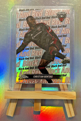 Christian Benteke Topps Finest Chrome MLS 23/24 - Black and Red - D. C. United