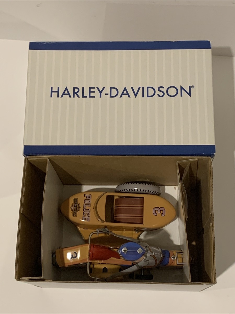 Harley Davidson Motorcycles 1950's Tin Toy Sidecar Reproduction In