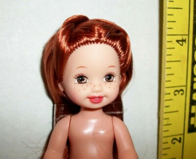 MATTEL Barbie RED HEAD TWIST NO BANGS RETIRED 4 INCH KELLY DOLL NEW FROM BOX 