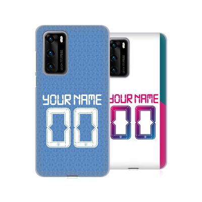 CUSTOM MANCHESTER CITY FC 2021/22 BADGE KIT SOFT GEL CASE FOR HUAWEI PHONES 4