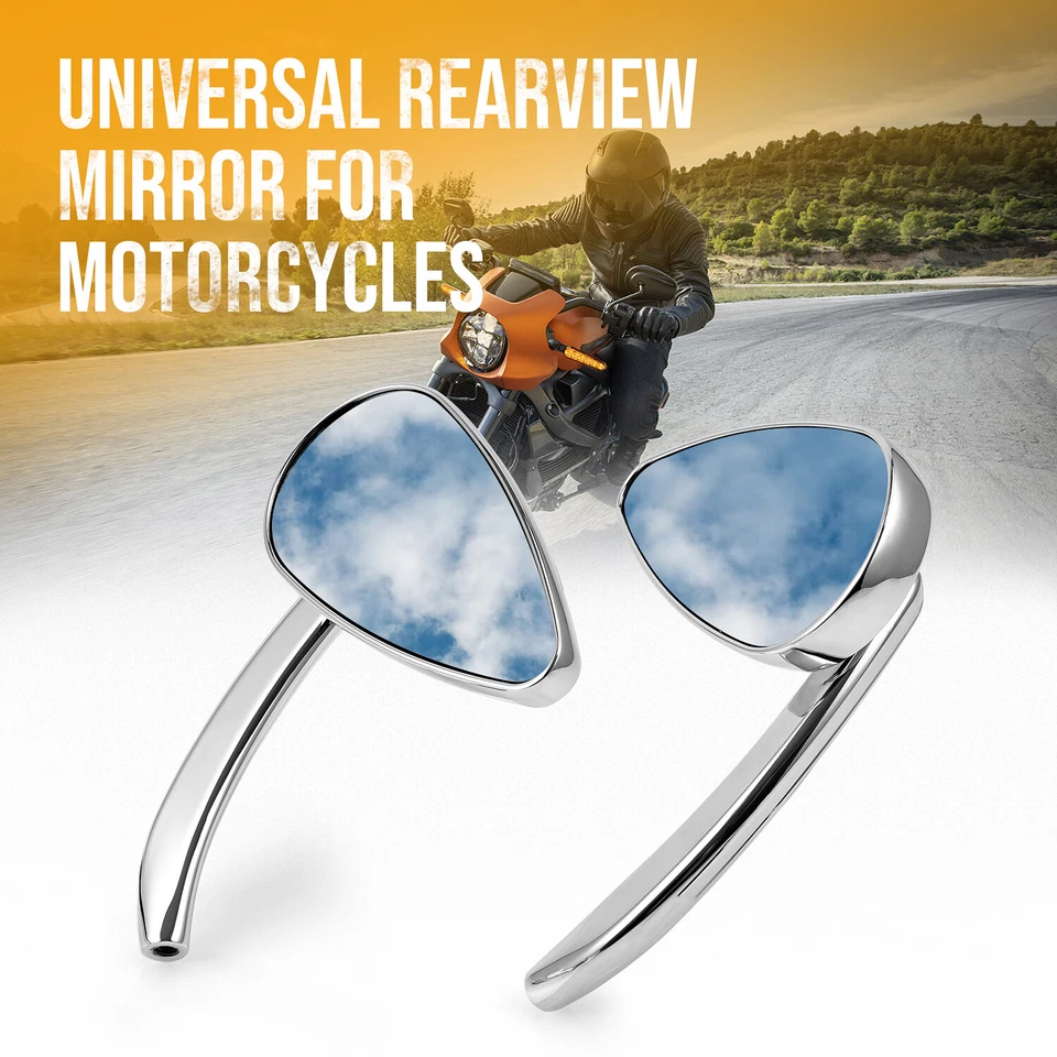 Pair Motorcycle with LED Turn Signal Rearview Mirror for Honda Shadow Spirit 750 - Image 3 of 4