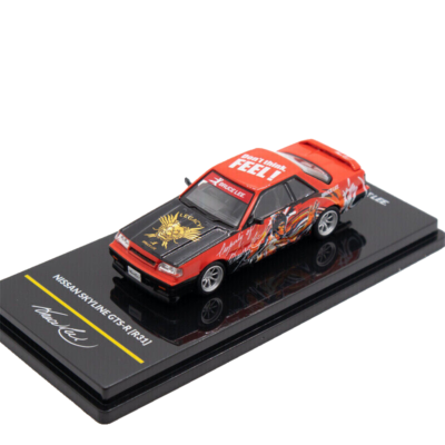 1/64 Die Cast NISSAN SKYLINE R31 GTS-R Bruce Lee Model Car -RED