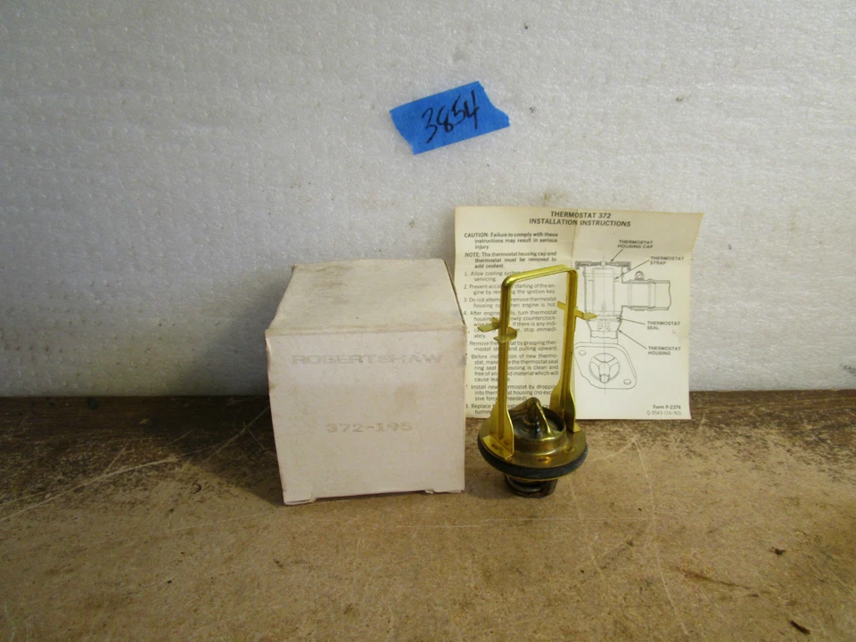 Termostato Robert Shaw 372-195 Chevy Pontiac Oldsmobile Buick 1982-89 - Imagem 2 de 4