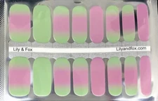 Lily And Fox Nail Polish Strips 16ct. Watermelon Sugar High 👀 Description ⬇️