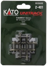 KATO HO SCALE 90 DEGREE CROSSING NEW 2-401