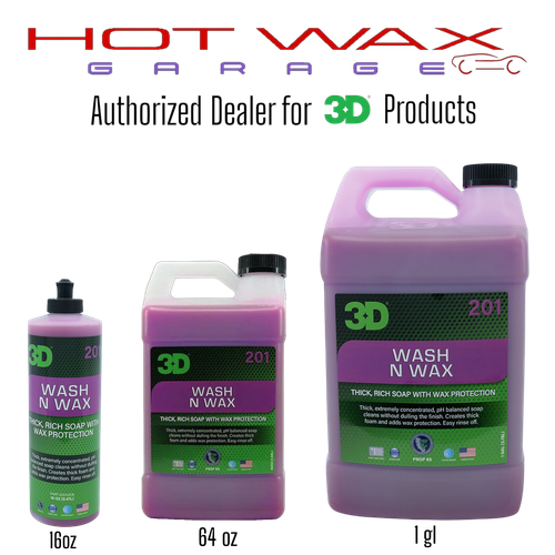3D Wash N Wax Car Wash Soap - pH Balanced, Easy Rinse with Wax Protection - Afbeelding 1 van 7