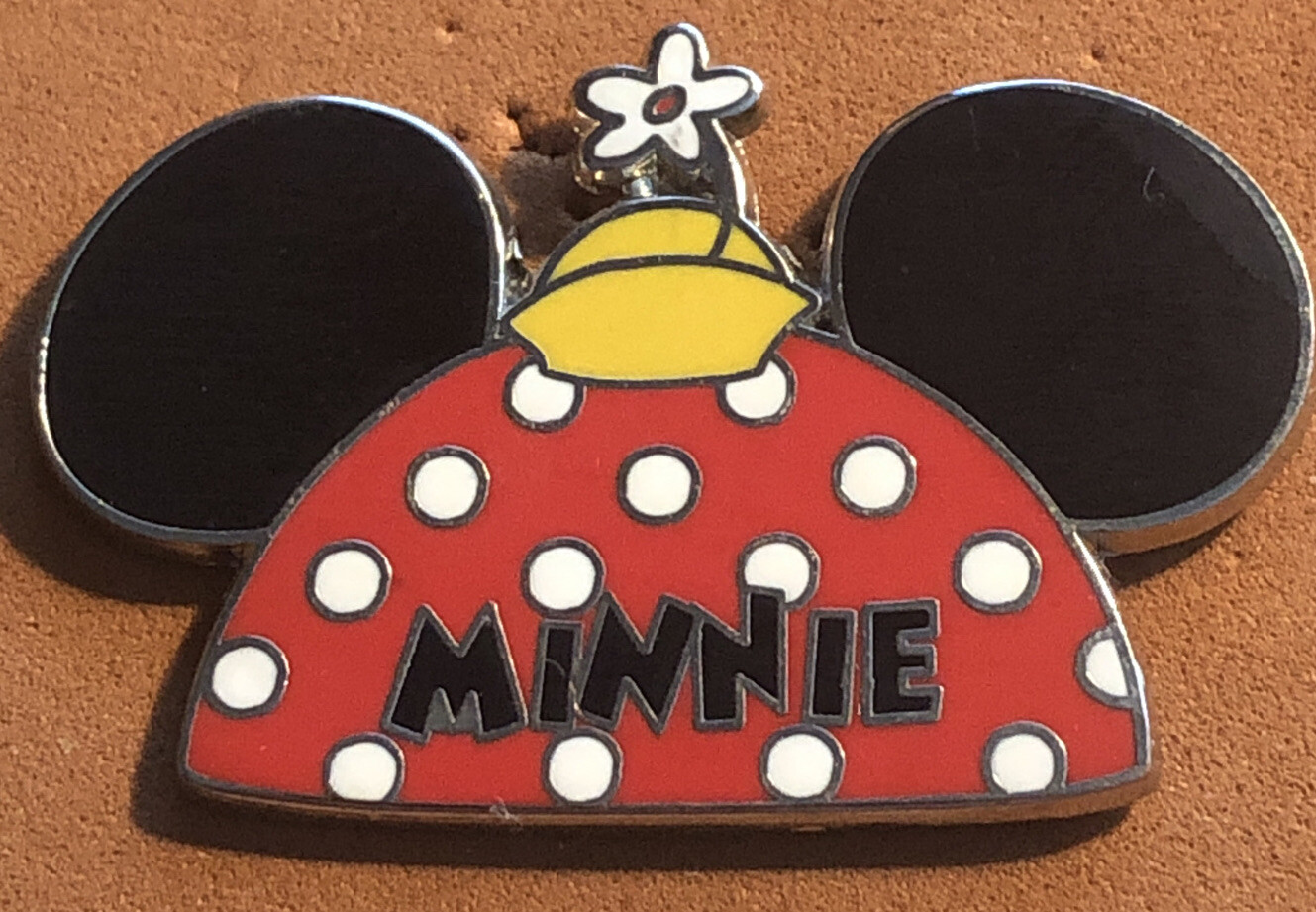Disney Wdw 09 Minnie Mouse Polka Dot Ear Hat With A Daisy In It Pin Ebay