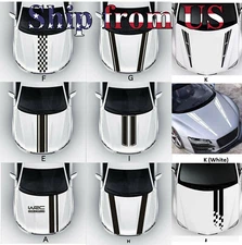 Racing Hood Stripes Decal Vinyl Stickers for Car SUV Truck Universal Fit