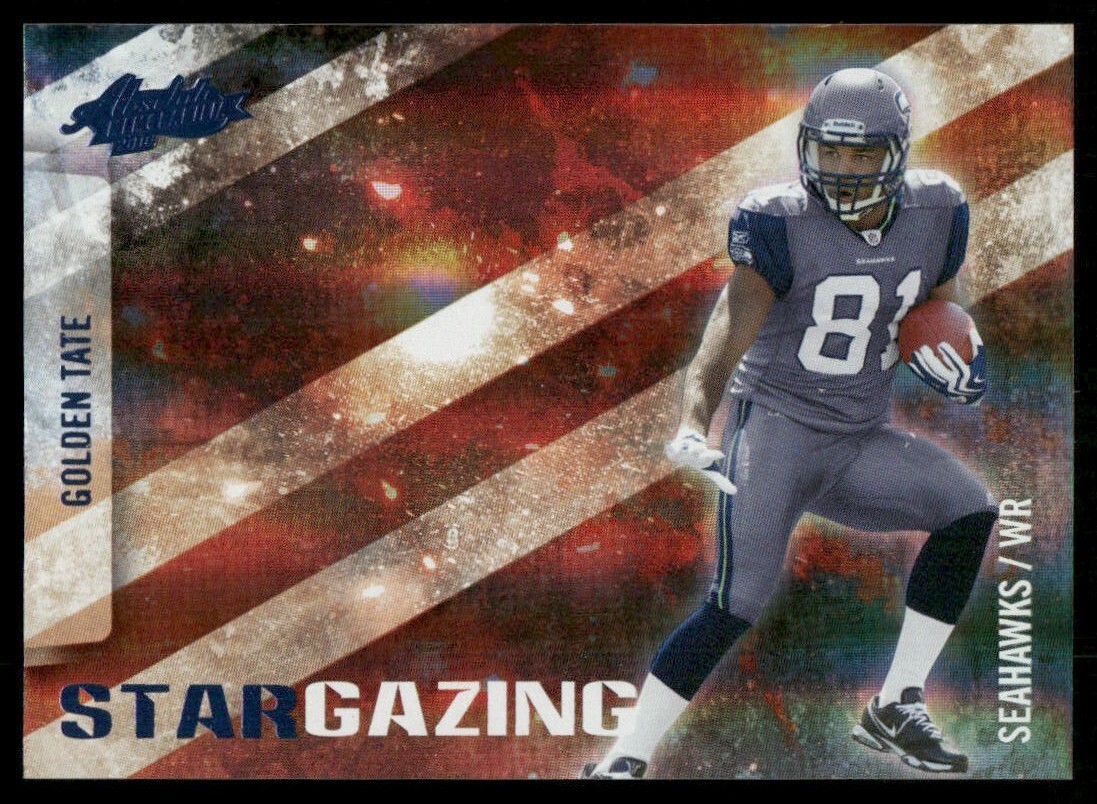Golden Tate Panini Absolute Memorabilia Star Gazing #35 Spectrum