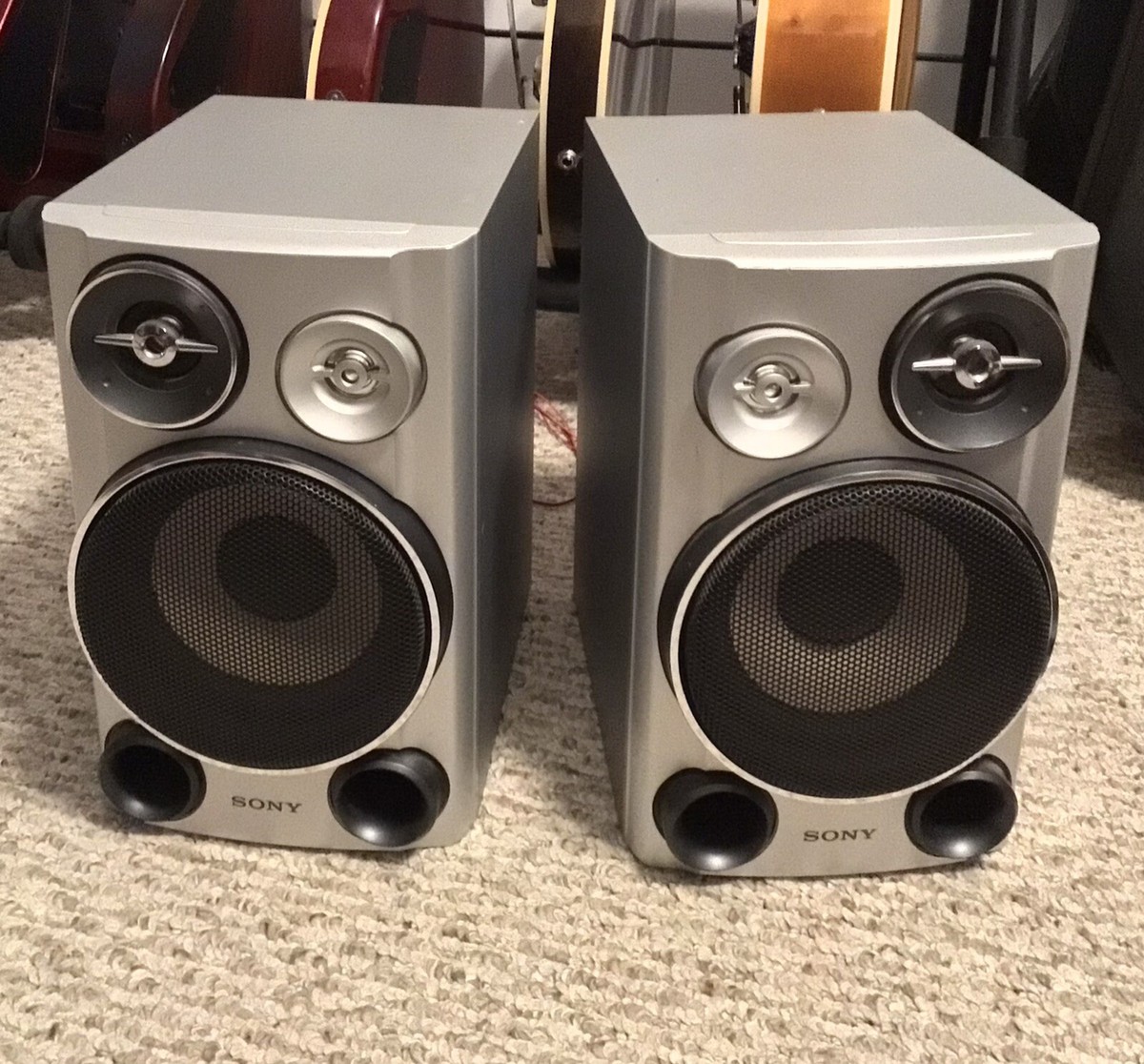 Pair of Sony SS-CHPZ9 Bookshelf Speakers Full Range System Pair of Sony SS-CHPZ9 Bookshelf Speakers Full Range System