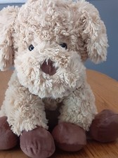 HugFun International 16" brown tan plush dog very soft great condition Hug Fun