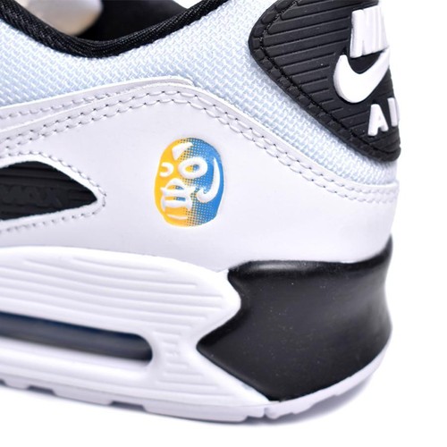 US12.5 Nike Air Max 90 SE Lucha Libre DM6178-010 Uomo Nero/Bianco/Polline senza scatola - Foto 8 di 14