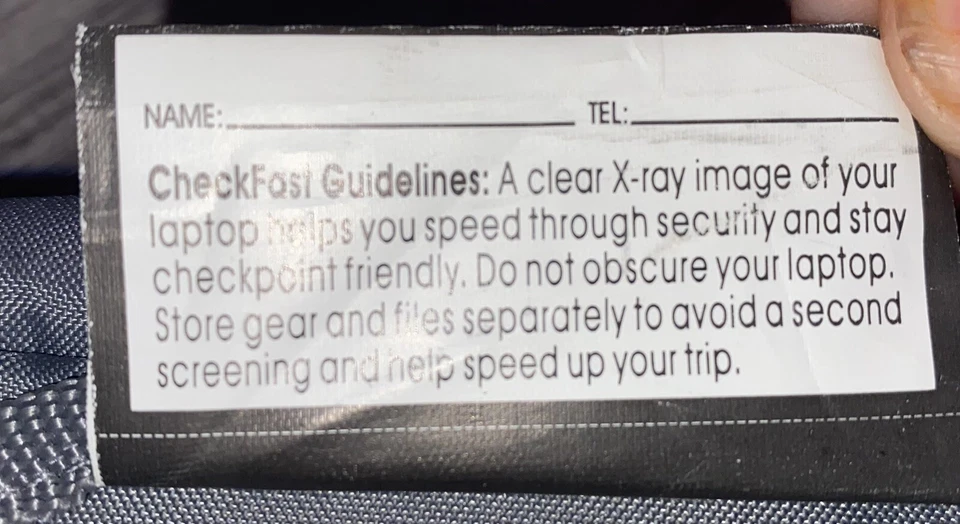 Solo Check Fast Checkpoint Travel Sentry Laptop Notebook Carry Case 15.4” Grey - Image 4 of 4