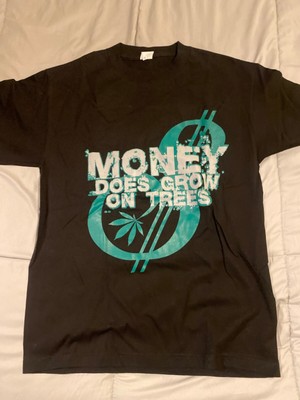 Vintage Shirt ''Money Does Grow On Trees'' Color Black T-shirt Men's Size Medium