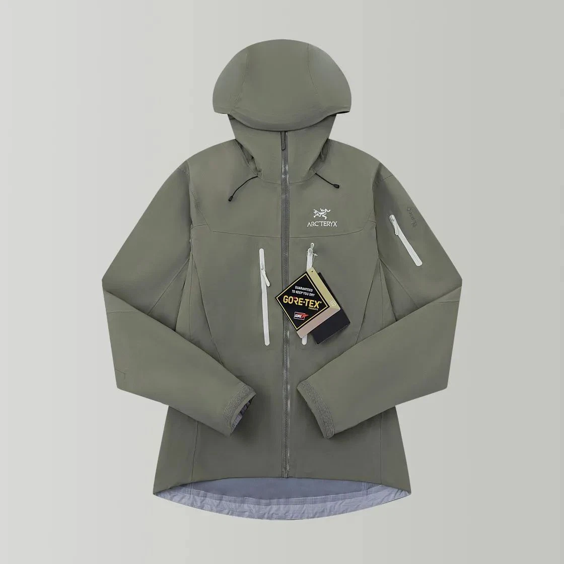 ARC'TERYX vedi descrizione Arcteryx Giacca Impermeabile Antivento Zip Anteriore Grado Verde