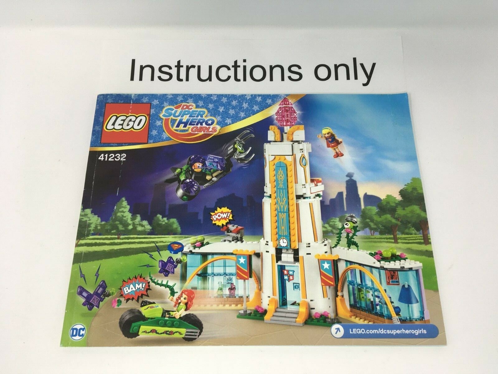 ONLY instructions Lego 41232 DC Super Hero Girls High School; no bricks/parts