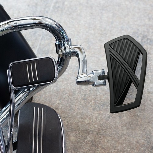 Mini estriberas de piso para motocicleta estriberas pedales para Harley Sportster Touring - Imagen 2 de 8