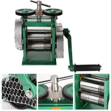 4.7” (120mm) Rolling Mill Machine Iron Jewellery Pressing Tabletting Manual 