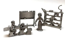 Boyd Perry Radcliffe Pewter School Lot Teacher 2 Students Blackboard Library