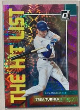 2022 Donruss Baseball TREA TURNER The Hit List Pink Fireworks #THL-1 DODGERS SP