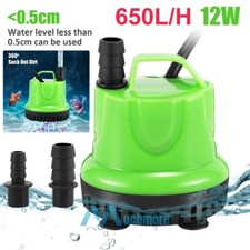 12W Submersible Water Pump Dirty Clean Aquarium Fountain Pond Pool Water Filter