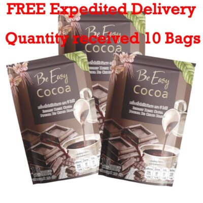 Be Easy Cocoa Instant Drink Weight Control Burn Fat Detox No Sugar 10 Sachets