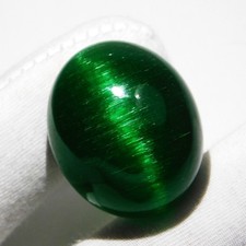 Natural 81.40 CT Chrysobery Beautiful Cabochon Cut Green Cats Eye Gemstone