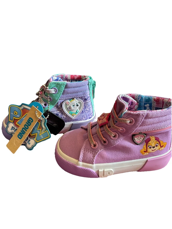 Ground Up Paw Patrol 高帮女孩运动鞋 - Skye & Everest - 青少年 6 — 第 2/4 张图片