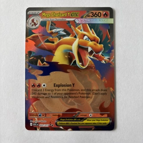 Mega Charizard Y ex 022/217 Ascended Heroes English Pokemon TCG
