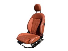 2016-2023 Mini Cooper Right Passenger Front Seat Manual Bag Good Leather Brown