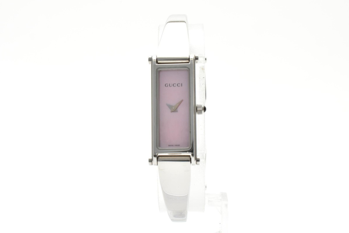 GUCCI 1500l 腕時計　ピンク Vintage [N MINT /Box] GUCCI 1500L Pink Shell Dial 12mm Ladies