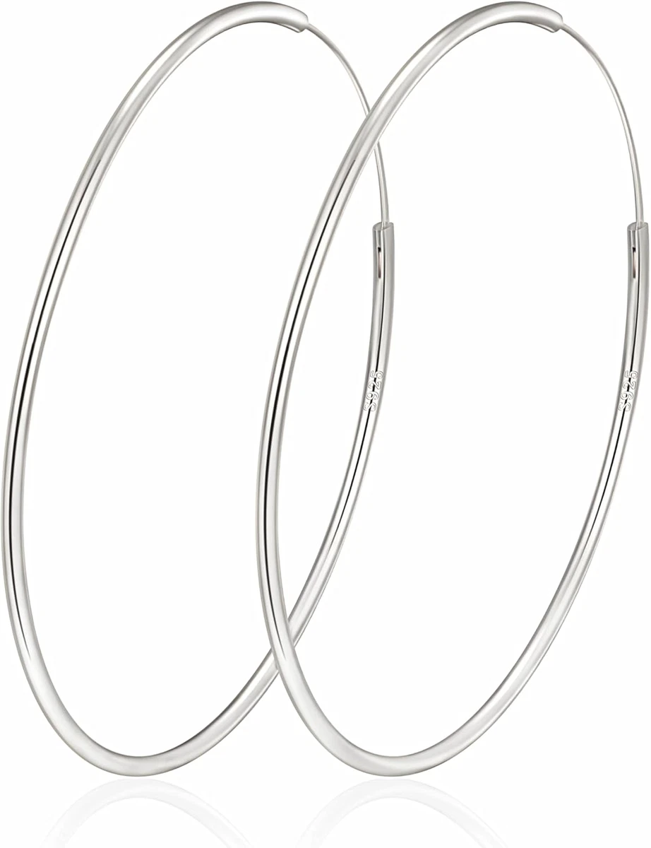 Orecchini A Cerchio Placcati Oro Misura Media 19mm - Unisex In Lega Di Rame