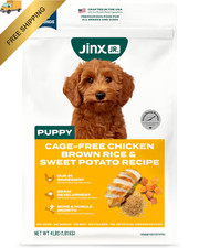 Jinx Premium Dry Dog Food, Puppy - Real Chicken, Brown 4 Pound (Pack of 1) 4.00 per pound
