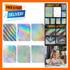 Holographic Cardstock 8.5 x 11 Inches 250gsm Crafting Supplies Laser Compatible