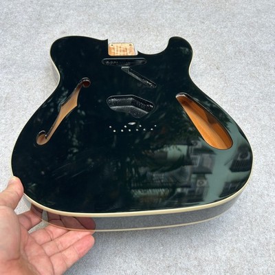 Guitar body Tele Thinline SS hollow alder black 3.97 LBS