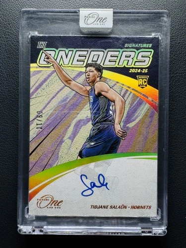2024-25 Panini One And One Tidjane Salaun RC Rookie The Oneders GOLD Auto /10