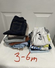 Lot of 28 Bundle of Baby Boy Clothes Size 3-6m Mixed Brands