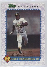 1990-93 Topps Magazine Cards Rickey Henderson #TM30 HOF 0q3