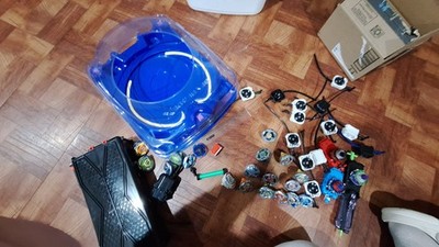 Hasbro Beyblade X Lot (Includes Launchers & Stadiums + 3D-Printed Extras)