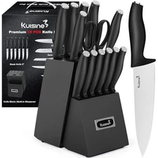 Kuisine Kitchen Chef Knife Block Set